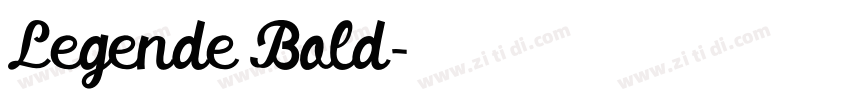 Legende Bold字体转换
